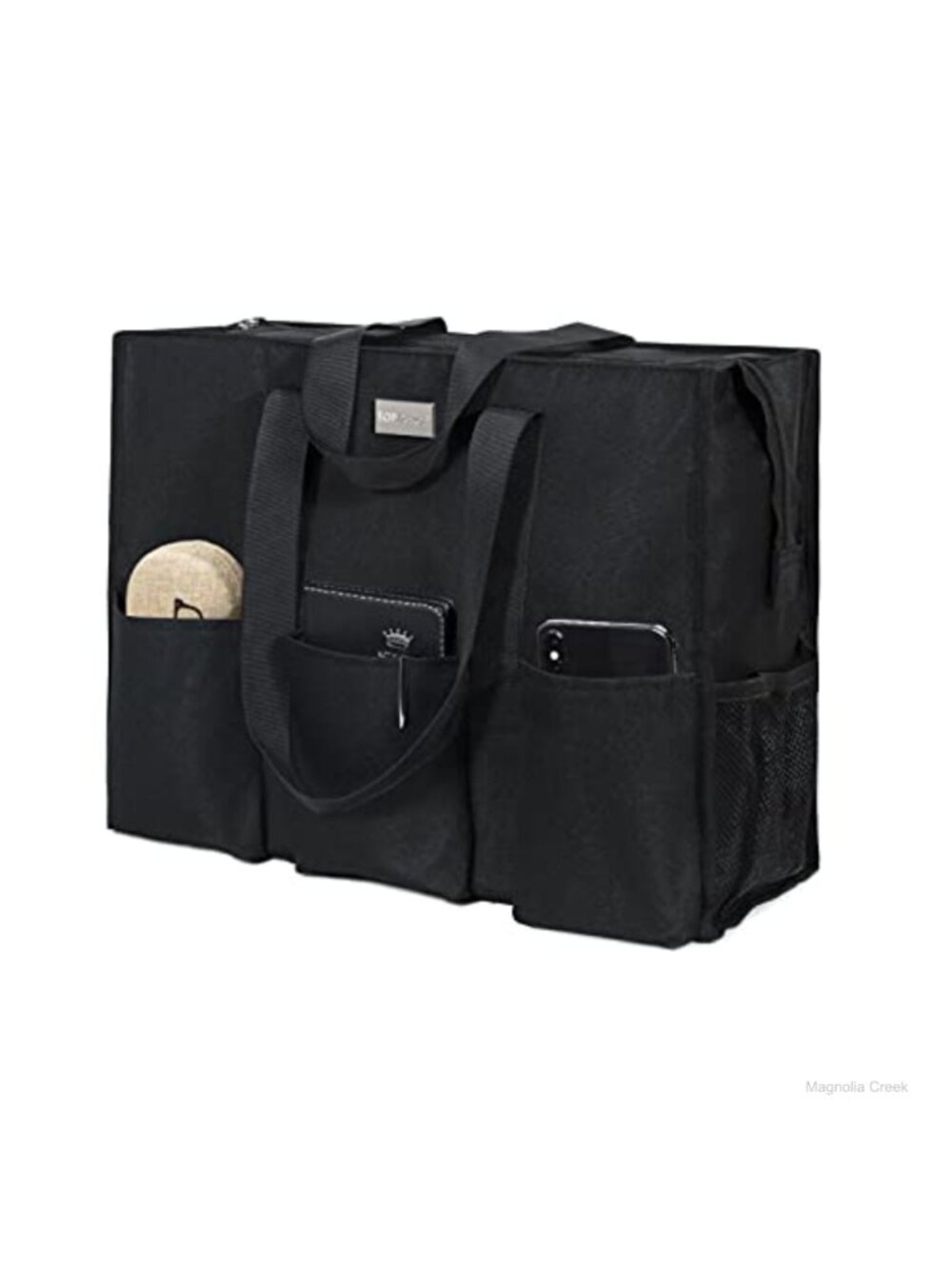 Water Resistant Tote Bag 13 Pockets Zipper Closure 26L
